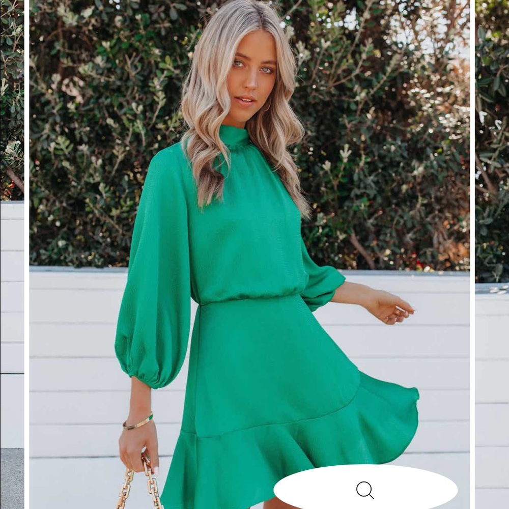 VICI green mini dress